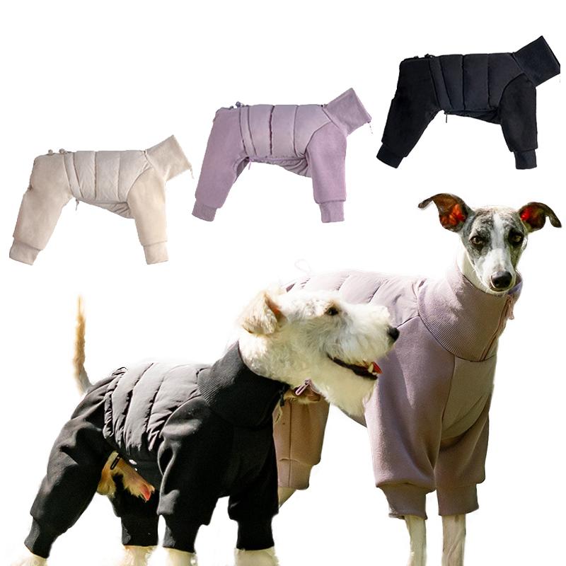 Dog Outdoor Cold Proof Clothing Warm Sports Pet Clothing For Dog Autumn Winter Keep Warm Four LegDog Full Pack Cotton Jacket