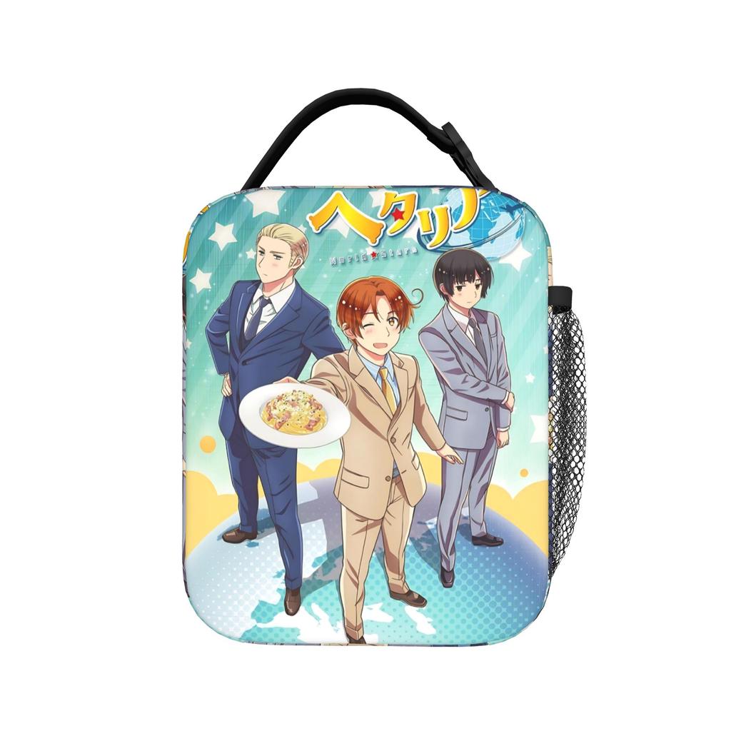 Hetalias Axis Powers Thermal Insulated Lunch Bag for Work Portable Bento Box Men Women Cooler Thermal Lunch Boxes