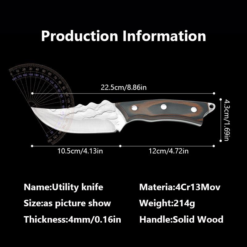 Kuchyňský vykosťovací nůž Sekačka na maso Sekáček na zeleninu Kuchař Krájecí nůž Kempingový přenosný grilovací nůž