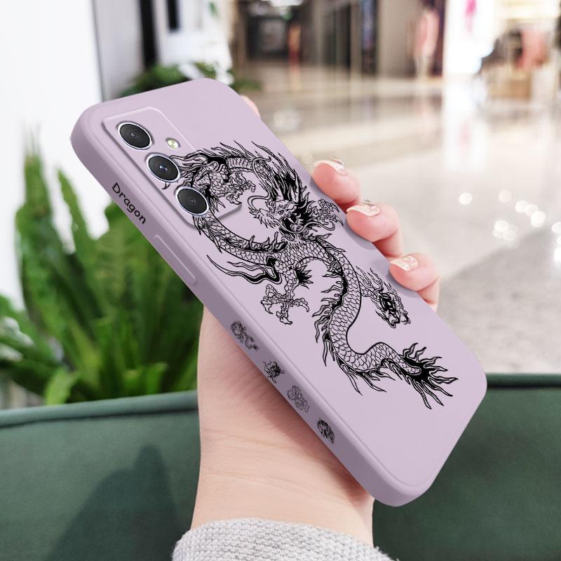 

Dragon Groaned Case For Samsung A56 A54 A36 A34 A26 A24 A17 A16 A14 A73 A53 A33 A23 A13 A07 A06 A72 A52S A32 A22 A15 A25 A35 A55 For Samsung A55 5G світло-фіолетового кольору