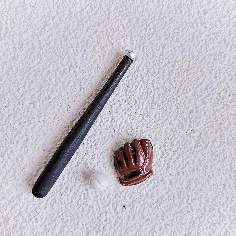 

Мини Набор для бейсбола Модель J111 - Аксессуары для кукольного домика и Миниатюрная еда для игровой сцены 1 Baseball + 1 Glove + 1 Ball