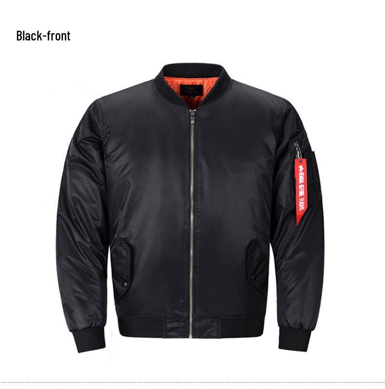 Chaqueta Bomber Ajustada para Hombre - Elegante Ropa Exterior Acolchada de Algodón para Primavera y Otoño