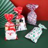 European & American Christmas Candy Bag - Cellophane OPP Cookie Biscuit Baking Bag with Tie Wire (50 In Stock)
