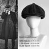 British Retro Big Size Wool Newsboy Caps Men Herringbone Flat Caps Women Man Painters Hat Soft Autumn Winter Hats Octagonal Cap