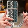 Retro Mandala Pattern Leather Lanyard Case For Samsung S26 S25 Ultra S24 S23 S22 Plus S21 FE A16 A17 A26 A36 A37 A54 A55 A56 A57 5G Cover