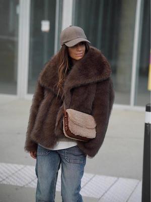 Eco-friendly Cross-border Soft Faux Fox Fur Coat: Versatile and Warm Winter Jacket