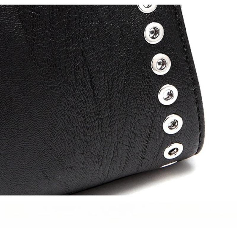 Luxury Women Genuine Leather Backpack Rivet Multifunctional Shoulder Bag Female Retro Travel Bag Teenage Girls Fashion Schoolbag