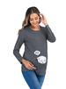 European & American 2020 Maternity Printed Long Sleeve T-Shirt