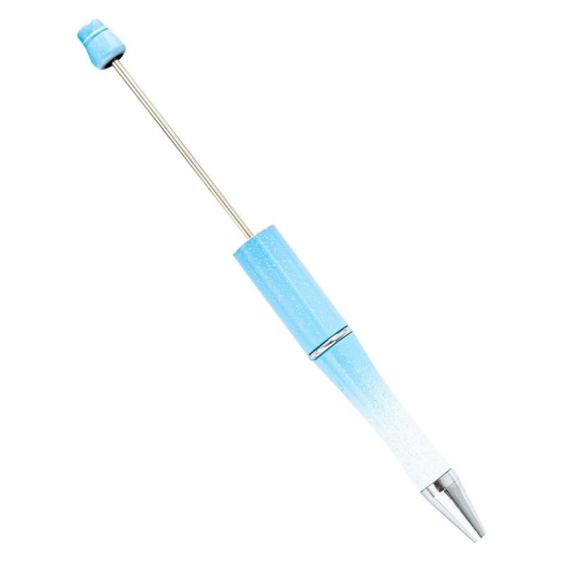 5PCS Beaded Ballpoint Pen Retractable Ballpoint Pen Decompression Pen Toy
