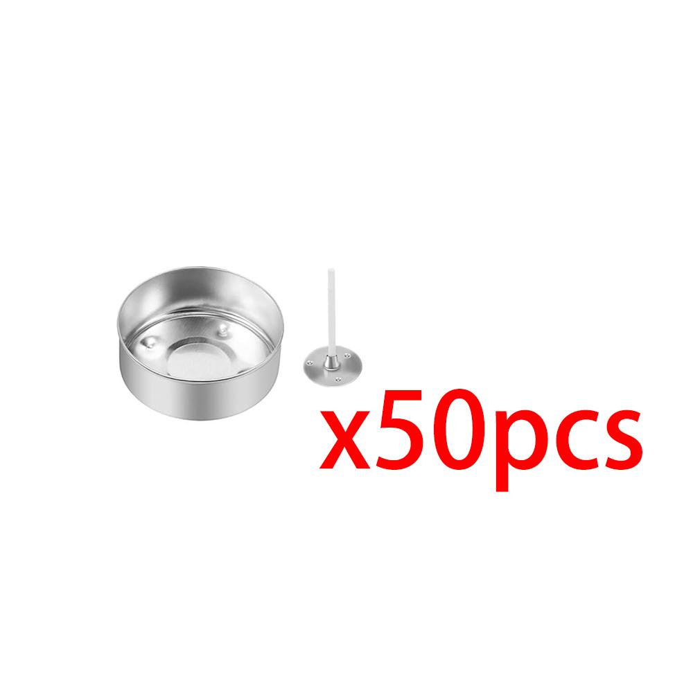 

Aluminum Tea Lights Cups,Metal Tea Light Tins with Candle Wicks Empty Candle Jars Candle Containers Candle Mold for Candle Lover