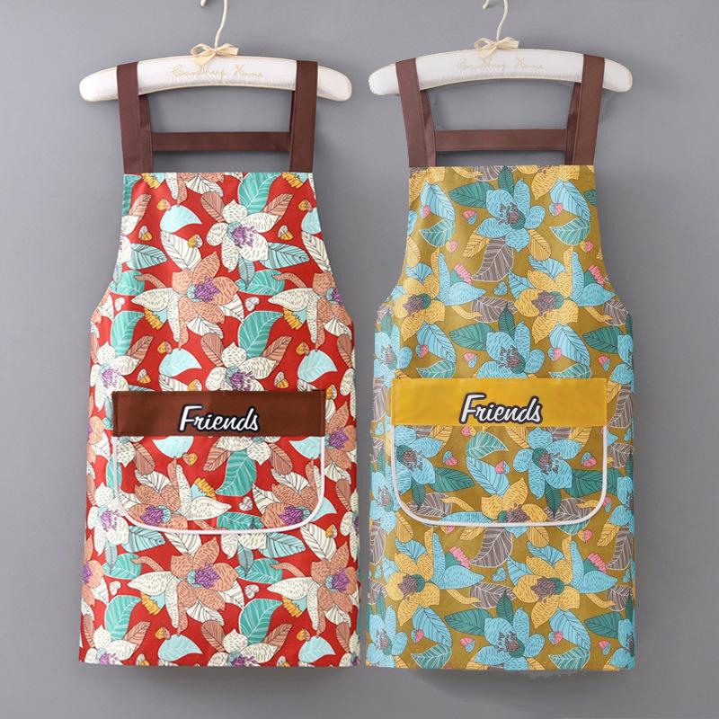 Waterproof Oil-Proof Kitchen Bib Apron: Stylish Fashion for Adults