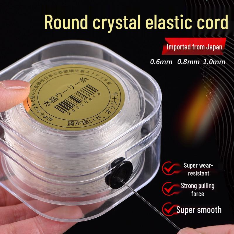 Filo Elastico Importato per Braccialetti, Gioielli, Perline e Manufatti Culturali - Filo Tendineo Trasparente di Cristallo