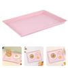 Bar Bed Tea Tray Anti-slip Dinner Serving Tray Reusable Rectangular Breakfast Tray Multifunctional for Living Room Outdoors