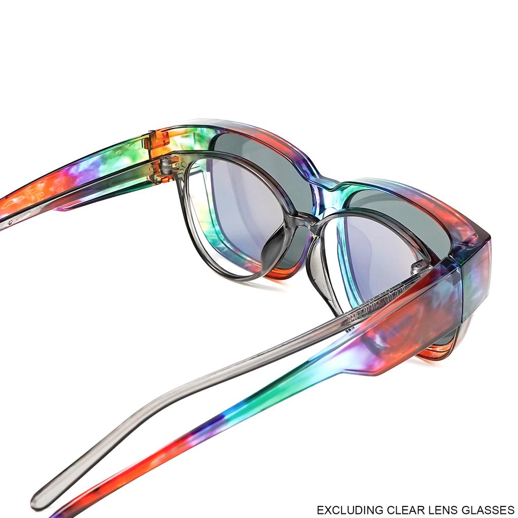 Oversized Square Fashion Sunglasses - Decorative Lenses for Fashion & Style, Stylish Eyewear, Elegant Eyewear