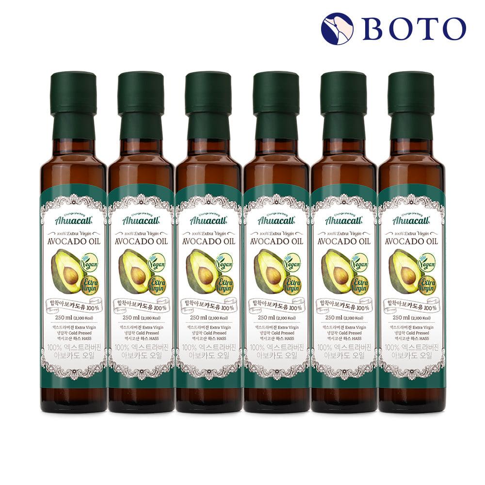 Botu Ahucatl Extra Virgin Avocado Oil 250ml 6 Bottles