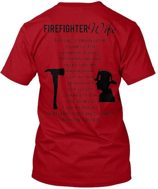 Firefighter Wife Tee TTshirt Made in the USA Size S to 5XL 2XL