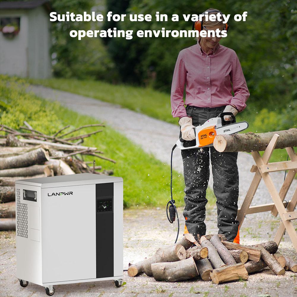 LANPWR UFox Plus 35E Solar Power Station, 3500W 5120Wh Solar Generator, LiFePO4 Battery, Off-Grid Inverter, Expandable & APP Control