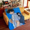 Anime H-Hyouka Throw Flannel Cozy Print Blanket, Portable, Durable Machine Washable Cute Cool