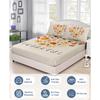 Autumn Maple Leaf Pattern Sheet Three-Piece Digital Printed Sheet Bedding Set Adult Children