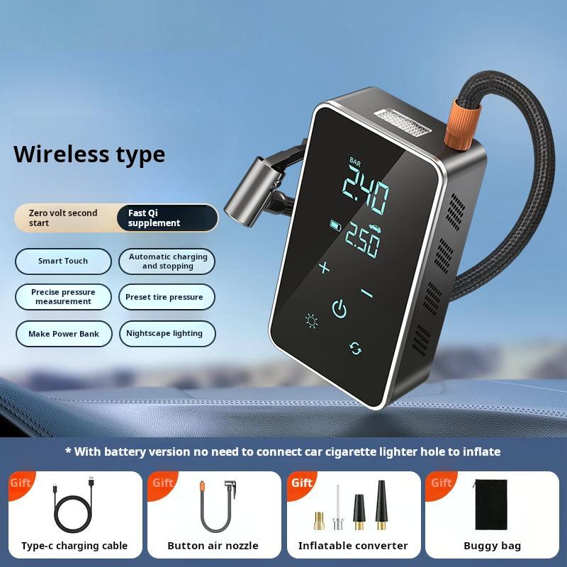 Car Mounted Inflation Pump Wireless Intelligent Inflation Pump Inflation Pump Tire Inflation Pump Hand In Hand Handheld