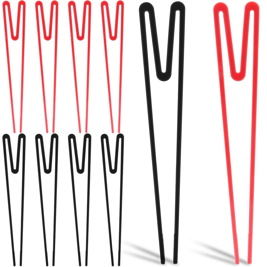 Plastic Children's Learning Chopsticks M-shaped Plastic Conjoined Chopsticks Children's Plastic Training Chopsticks Plastic Chopsticks