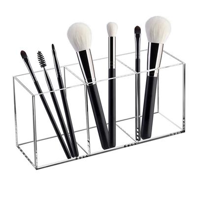 Transparente Lippenstift Kosmetik Make-up Acryl Make-up Pinsel Werkzeug Aufbewahrungsbox Fall Make-up Pinsel Halter Tisch Veranstalter Make-up Werkzeug