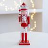 Christmas Nutcrackers Ornament, Wood Christmas Nutcrackers Soldier Figures Standing Decorations for Christmas