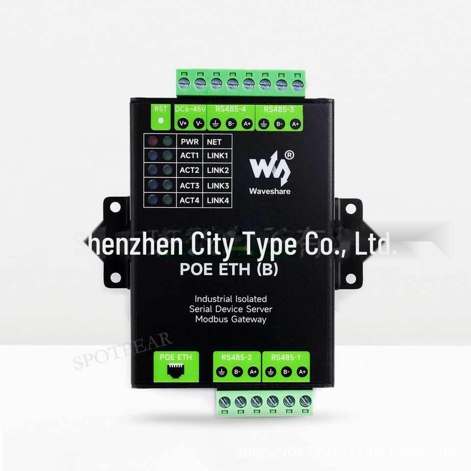 Industrial-Grade 4-Port RS485 To RJ45 Ethernet Converter