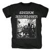 Satanic Warmaster Black Heavy Metal Short Sleeve Men Pure Cotton Tee Casual Vintage Tops Harajuku Streetwear Leisure T-shirt