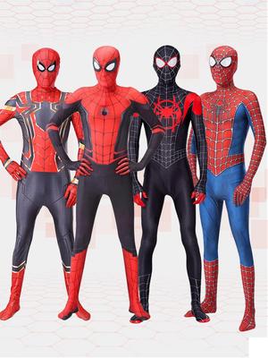 Miles & Gwen Spider Cadılar Bayramı Cosplay Kostümü Tulum Yetişkinler & Çocuklar İçin
