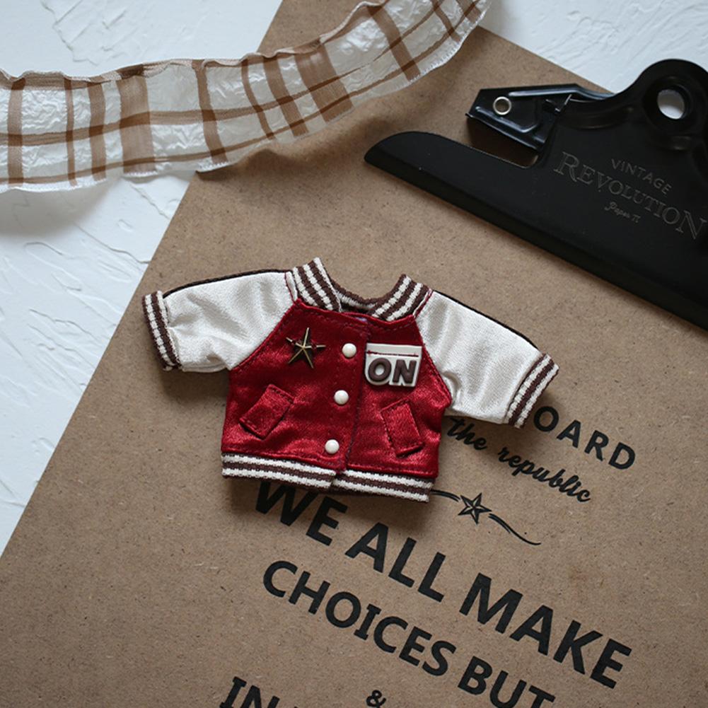 For 17cm Labubu Doll Clothes Fashion Clothes Hoodies Doll Clothes Color Match Hoodies Dolls Accessories Cute Decoration Little Cloths