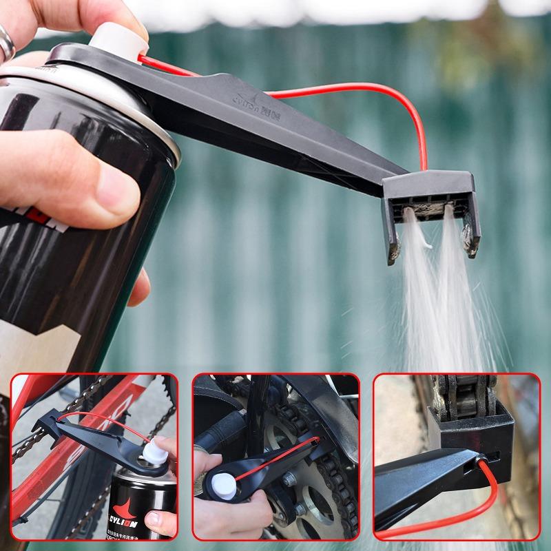 Oiling Diverters for Gas Chain Motorcycle Chain Cleaning Maintenance Chains Wax Gear Spray Oiler Cleaning Accessory 1/2sets