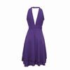 New Chiffon Midi Dress | Off-Shoulder Sleeveless W/ Ruched Waist - Solid Color Elegant Bodycon Dress for Evening & Cocktail (Slim Fit)