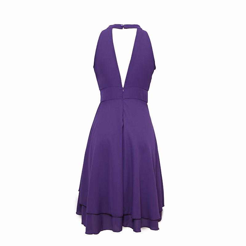 New Chiffon Midi Dress | Off-Shoulder Sleeveless W/ Ruched Waist - Solid Color Elegant Bodycon Dress for Evening & Cocktail (Slim Fit)