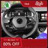 Car Sticker 2025 New 1Pcs 63MM ABS Car Steering Wheel Badge Sticker Decoration For Skoda Octavia Rapid Fabia A7 Superb KAMIQ Roo