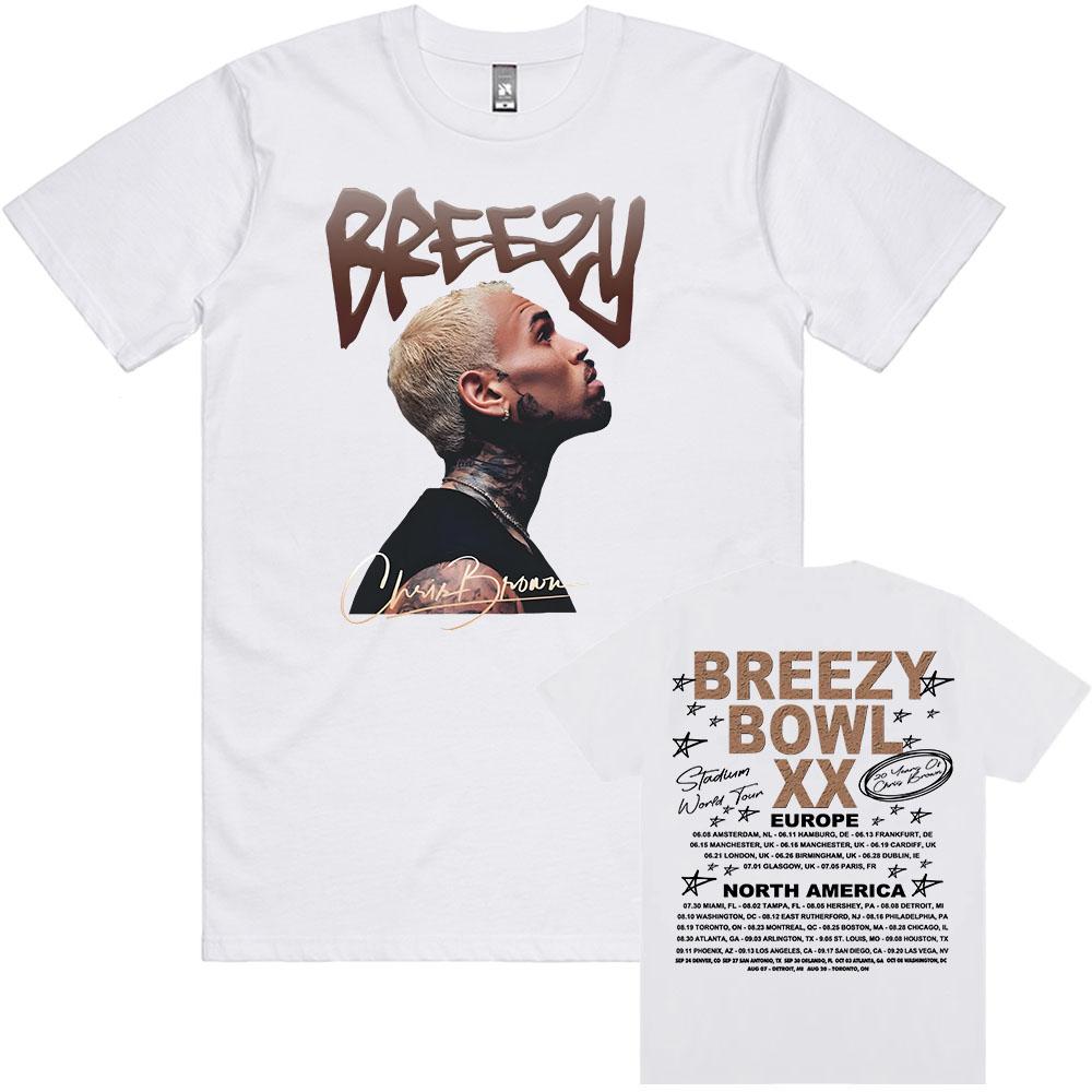 

Breezy Bowl XX 2026 Tshirt Chris Brown Singer Graphic Tshirts Summer Short Sleeve Male T Shirt Printing Clothing Unisex Women Tees S