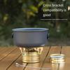 Portable Outdoor Alcohol Stove with Stand Mini Cross Rack Alcohol Stove Cooking Furnace  Survival