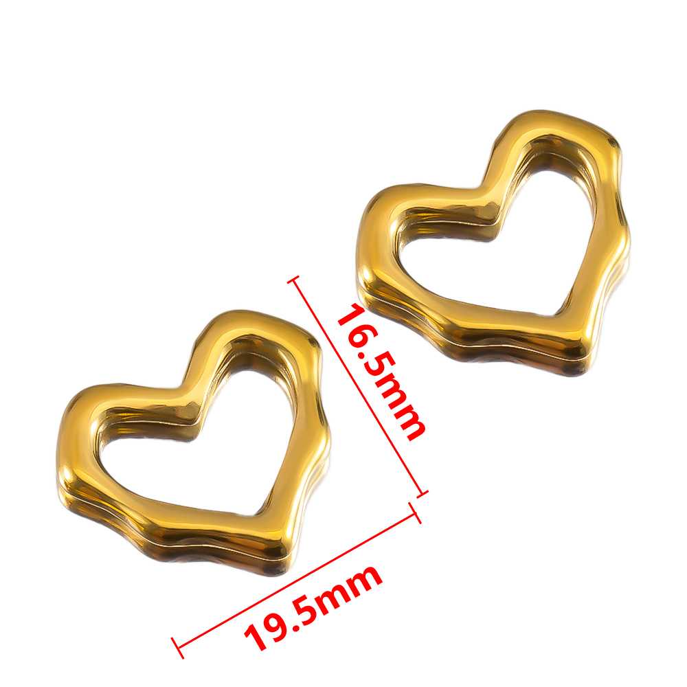 2pcs White Enamel Stainless Steel Hollow Wrinkled Starfish Heart Square Pendant Necklacse Charms Earrings DIY Jewelry Findings