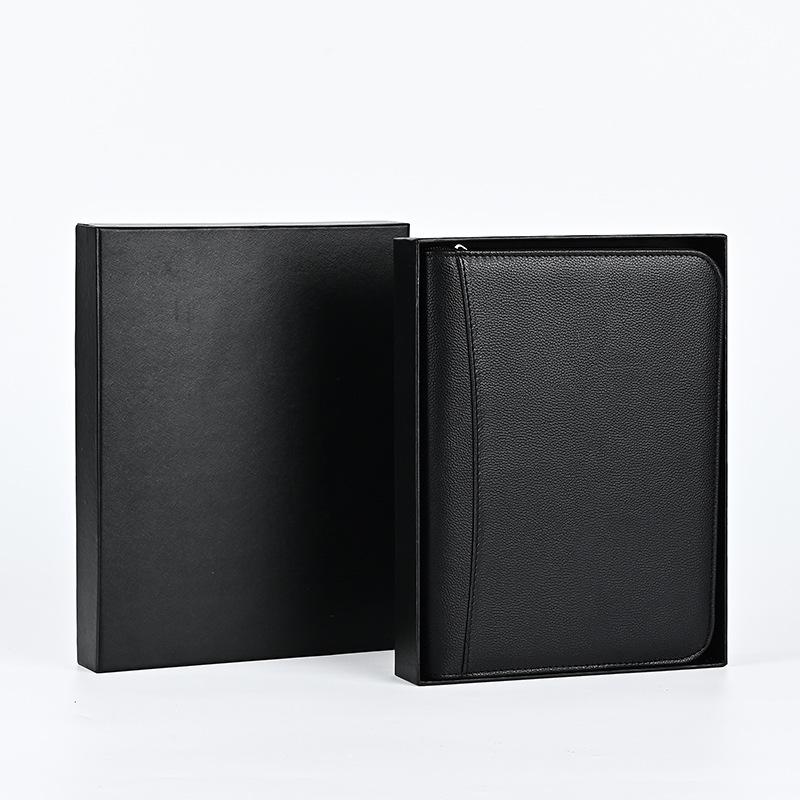 Versatile Power Bank Notebook: Multi-Functional Business Meeting Notepad with Custom Logo Option чёрный