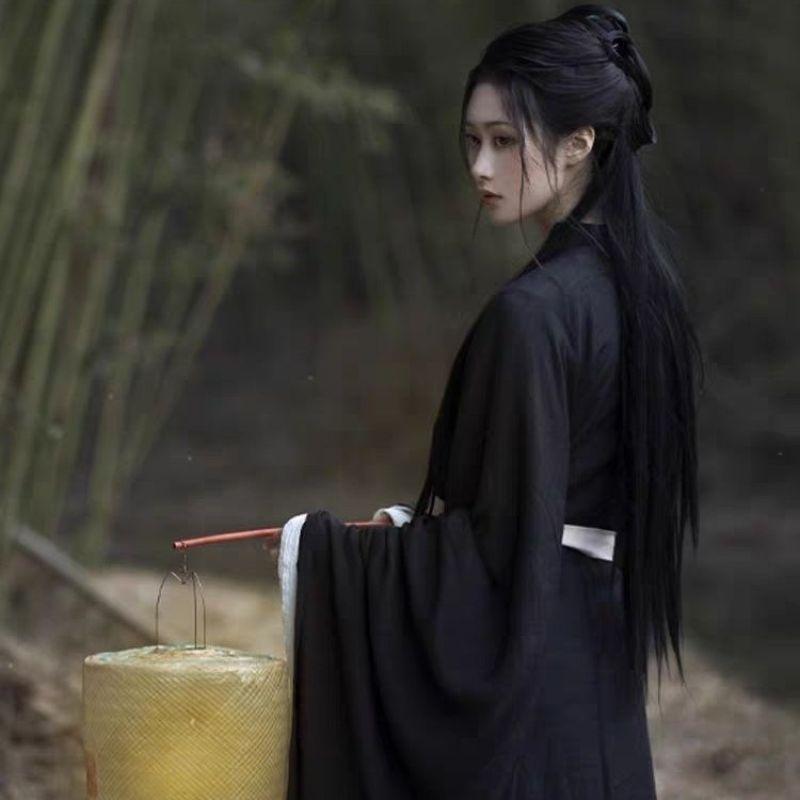 Chinesischer Wei- und Jin-Dynastien-Stil Hanfu Göttin-Thema Damenkleid-Set