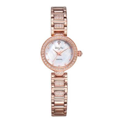 [VALENTINO RUDY] VALENTINO RUDY Women's Metal Diamond Wristwatch with Gemstone Certificate VR2586B-WTRG