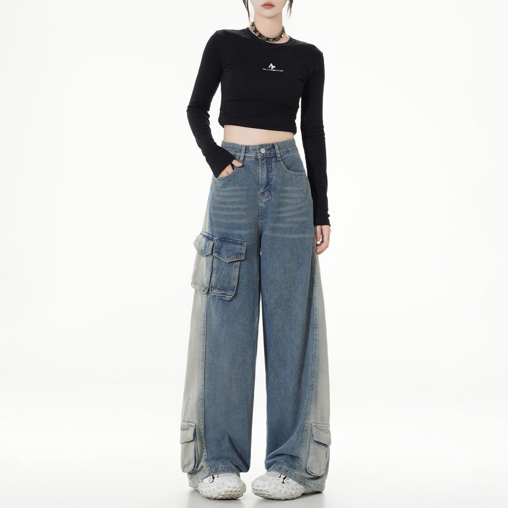 

Cool & Stylish Unisex Wide-Leg High Street Jeans for Autumn/Winter XL