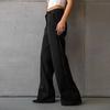 Fashion Wind Summer Black Elegant High Waist Straight Pants High Waisted Straight Leg Pants