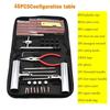 24, 46, 62-Piece Tire Repair Kit: First Aid, Tools, Cloth Bag for Car, Motorcycle & Electric Vehicle