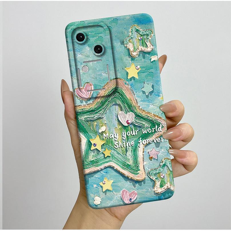 For Vivo V30 V2318 Casing Liquid Soft Silicone Aesthetic Luxury Cover Full Protective Shell For Vivo V 30 V30 Pro 5G Phone Case