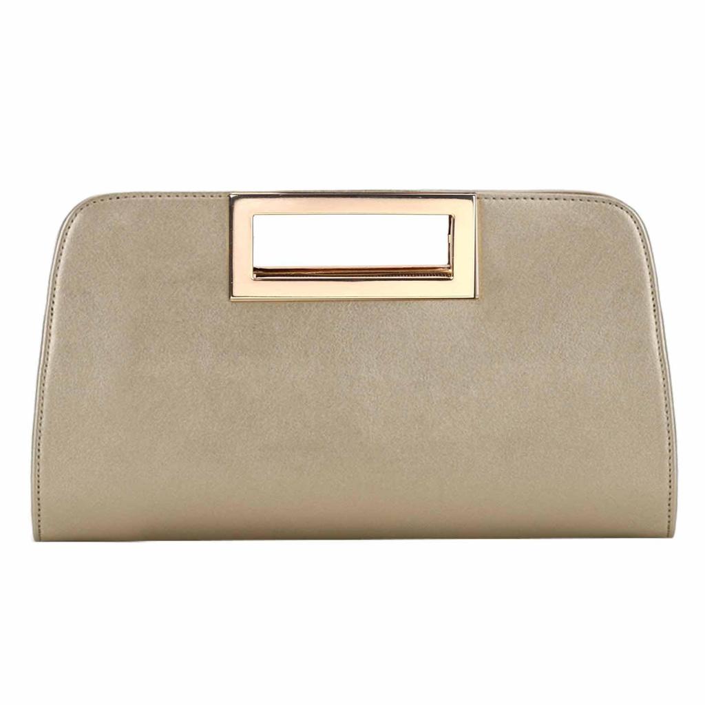 Clutch Bag for Fashion Large Party Bag Wedding Bag Handbag Shoulder Bag Crossbody Bag Bag Pearl Gold [Vaschy] Women, 3-Way