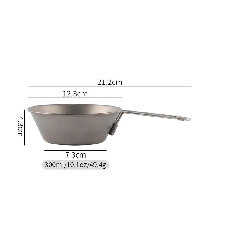 Portable Foldable Titanium Sierra Camping Bowl 300ml