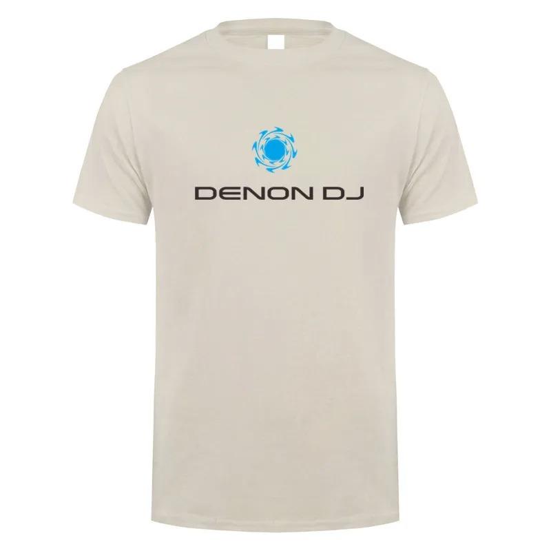 Denon Dj T Shirt Summer Men Cotton O-neck Short Sleeve Player Media T-shirts Man Tops LH-303