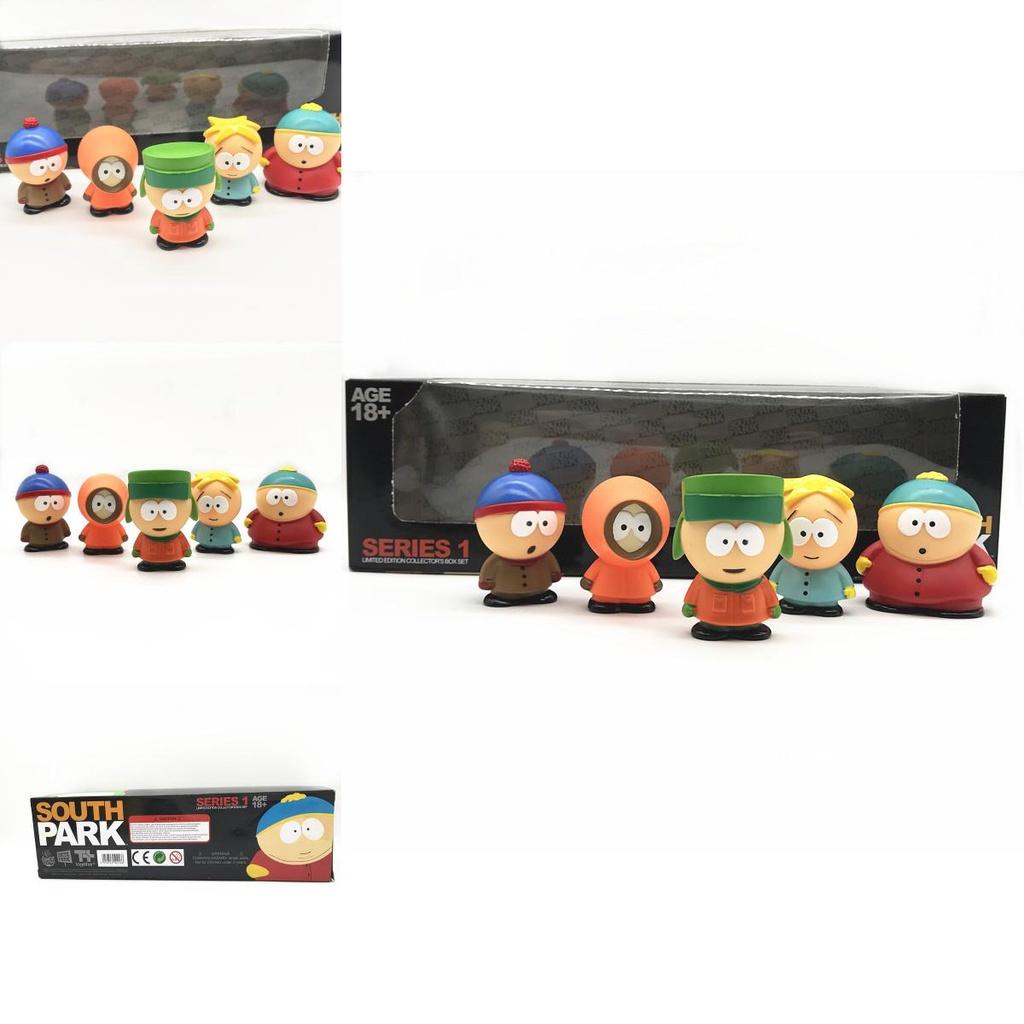 South Park Figuren Set mit 5 Stück Perfektes Geschenk für Kinder und Fans der Zeichentrickserie
