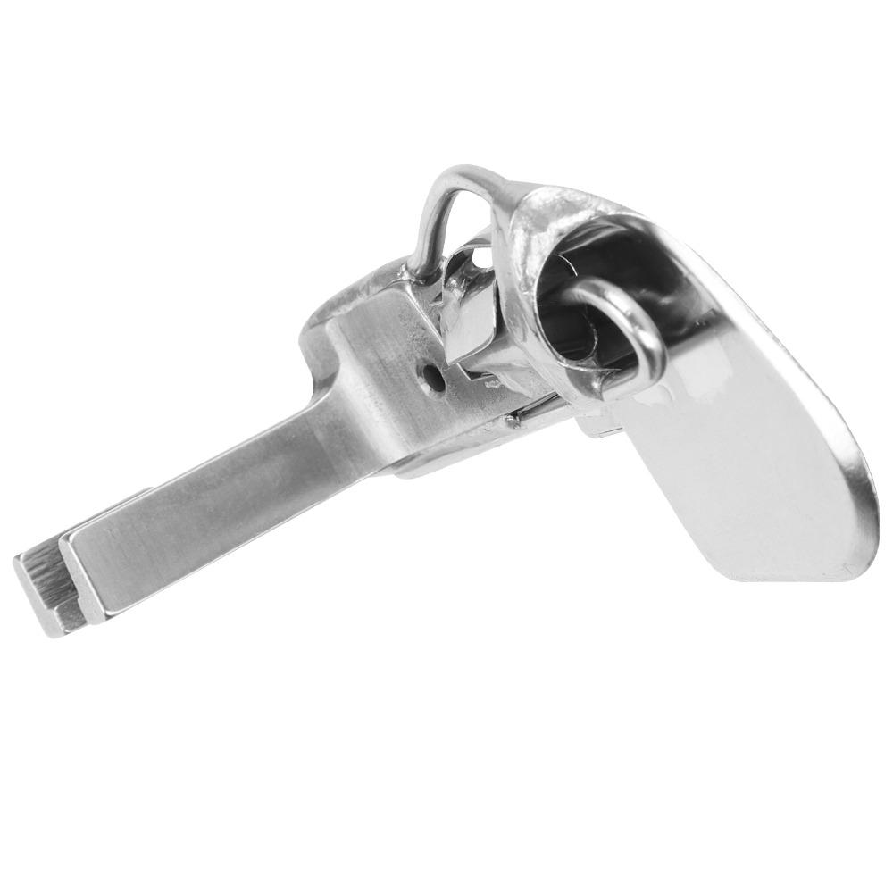 3-Folding Hemmer Presser Foot Spring Type High Precision Hemmer Foot Heavy Duty Steel Rolled Hemming Foot Industrial Sewing